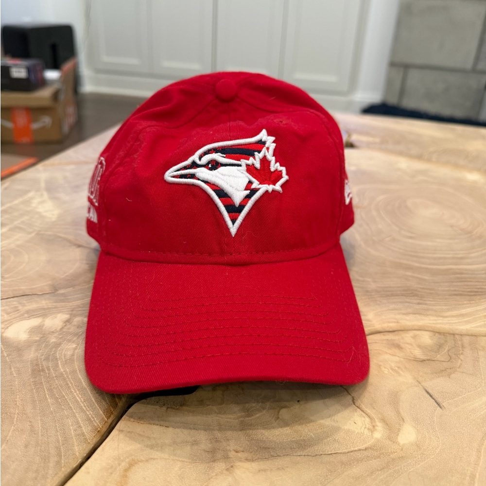 Toronto Blue Jays Red Baseball Cap with Jay Logo